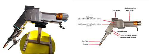 Giá tốt. Đầu hàn cầm tay bằng laser sợi 2000W với chiều dài cáp 5m 10m trực tuyến