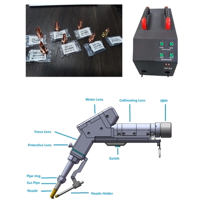 Giá tốt. 2000W Sợi cầm tay Máy hàn laser động cơ duy nhất Máy hàn laser hai tuyến đường dây cấp cùng một thời gian trực tuyến