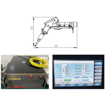 Giá tốt. Máy hàn laser động cơ đơn cầm tay 1500W với chế độ đầu ra laser đa chức năng trực tuyến