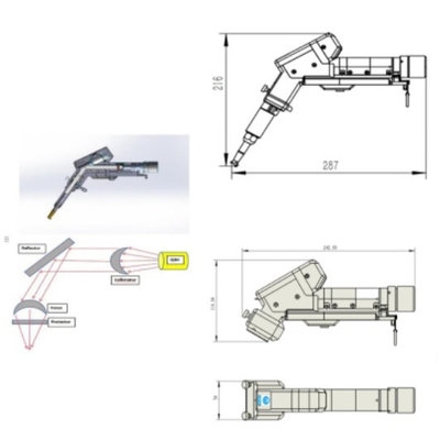 Giá tốt. Máy hàn laser 3 trong 1 với đầu laser di động để hàn / làm sạch và cắt trực tuyến